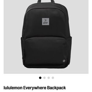 Lululemon Athletica Black Minimalist Backpack Orangetheory